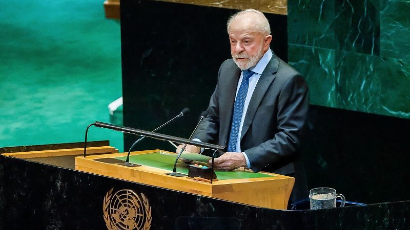 Lula discursando na ONU em 2025