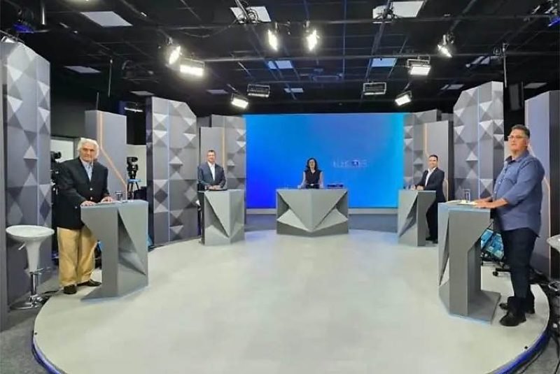 Delcídio, Riedel, Fábio e Lucien no debate