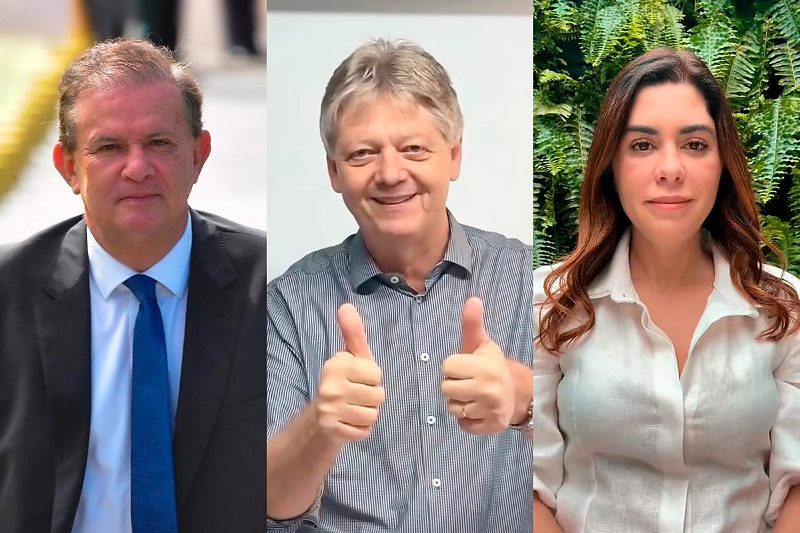 Eduardo Rocha, Jaime Verruck e Viviane Luiza. Secretários que participaram do governo de Riedel não se elegeram