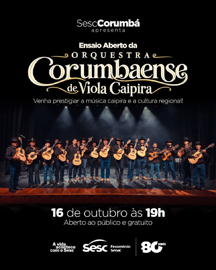 Orquestra Corumbaense de Viola Caipira abre ensaio ao público - Foto