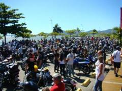 Motocilistas participaram do desfile do Moto Road Floripa