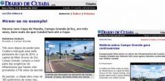 Matéria do Diário de Cuiabá sobre obras em Campo Grande gera revolta no vizinho MT 