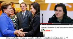 Simone no programa eleitoral de Dilma
